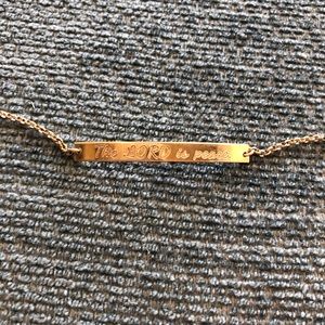 The Lord is Peace Gold Bracelet